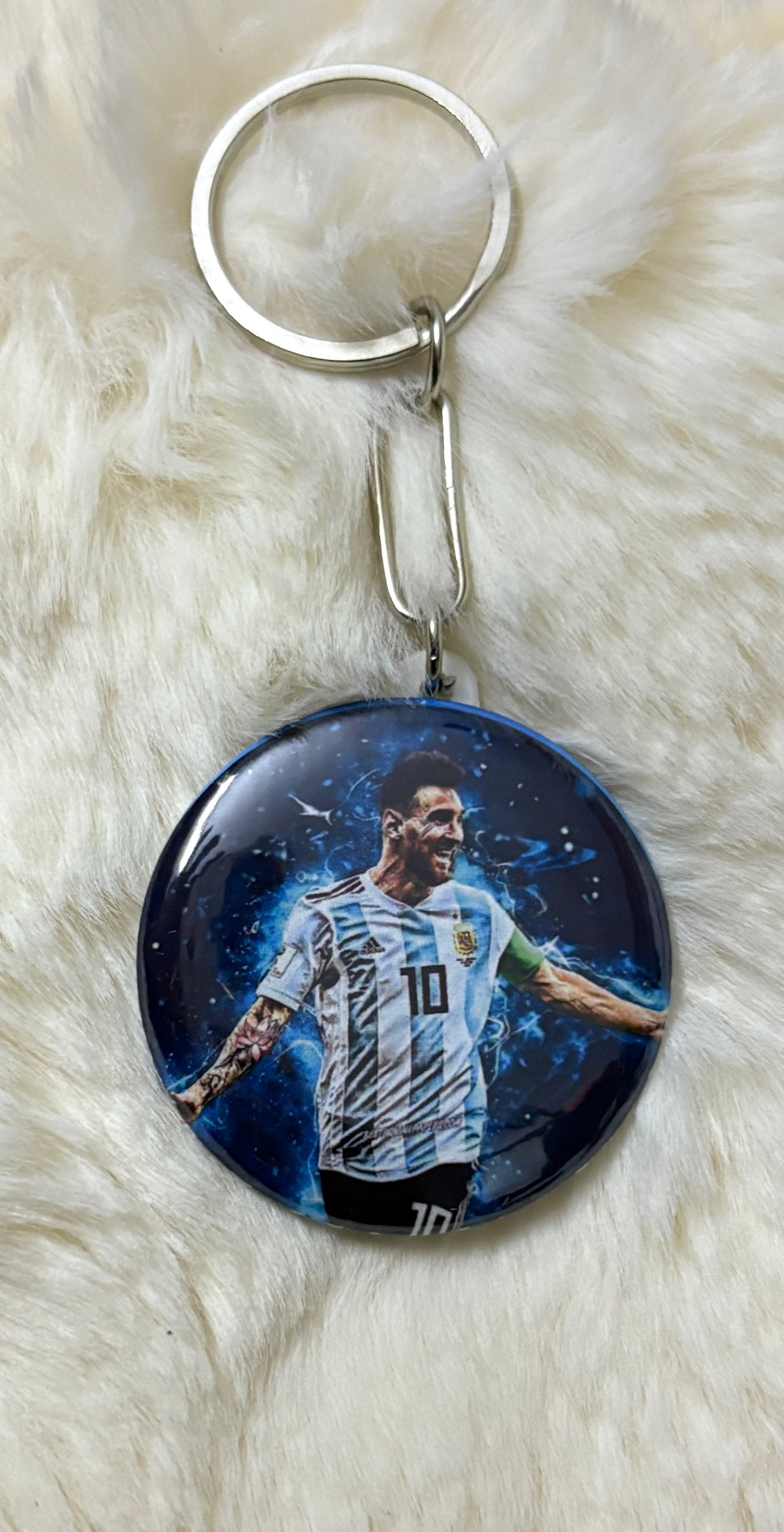 Messi (Argentina) Keychain – Classic Button (44mm)