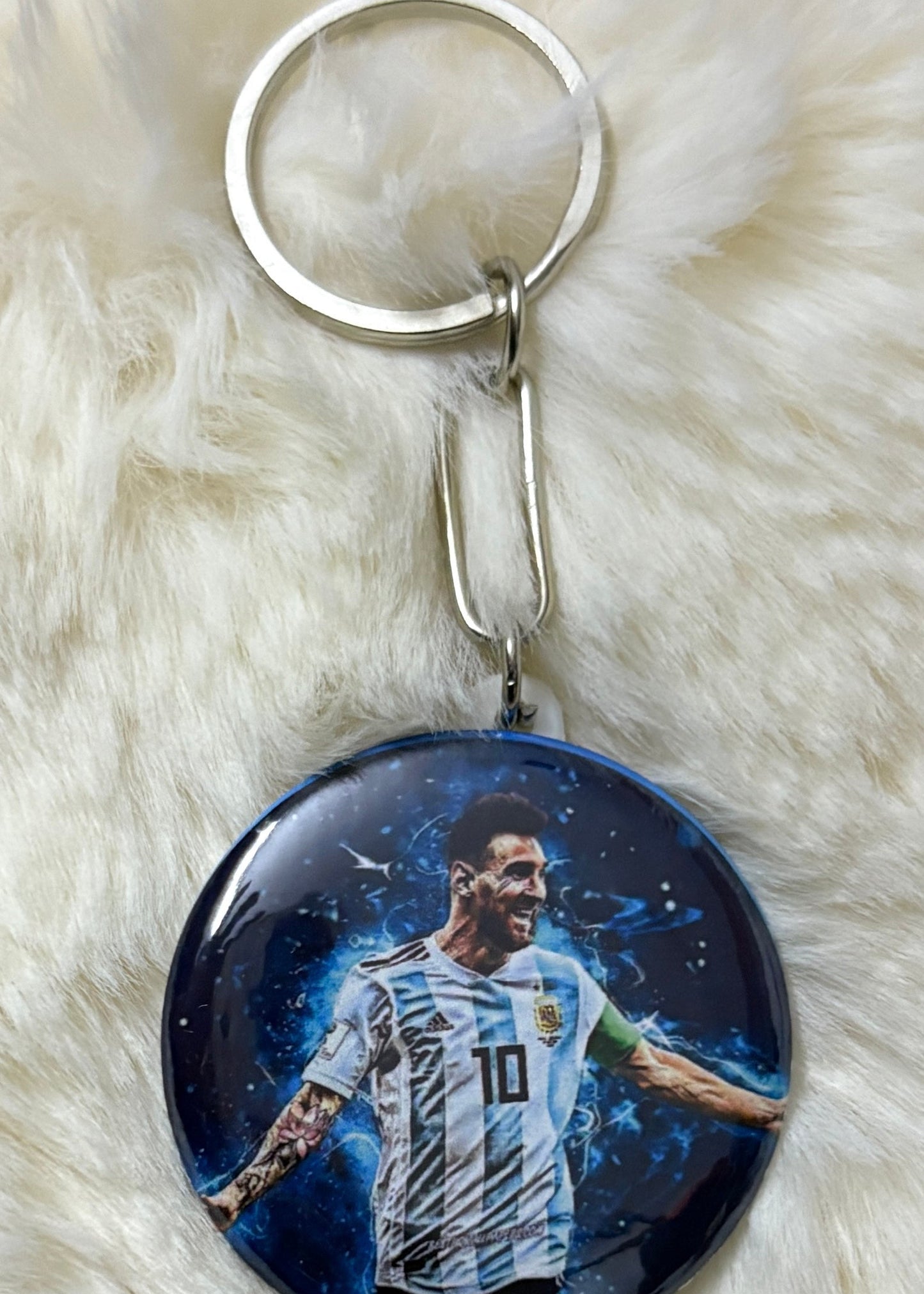 Messi (Argentina) Keychain – Classic Button (44mm)