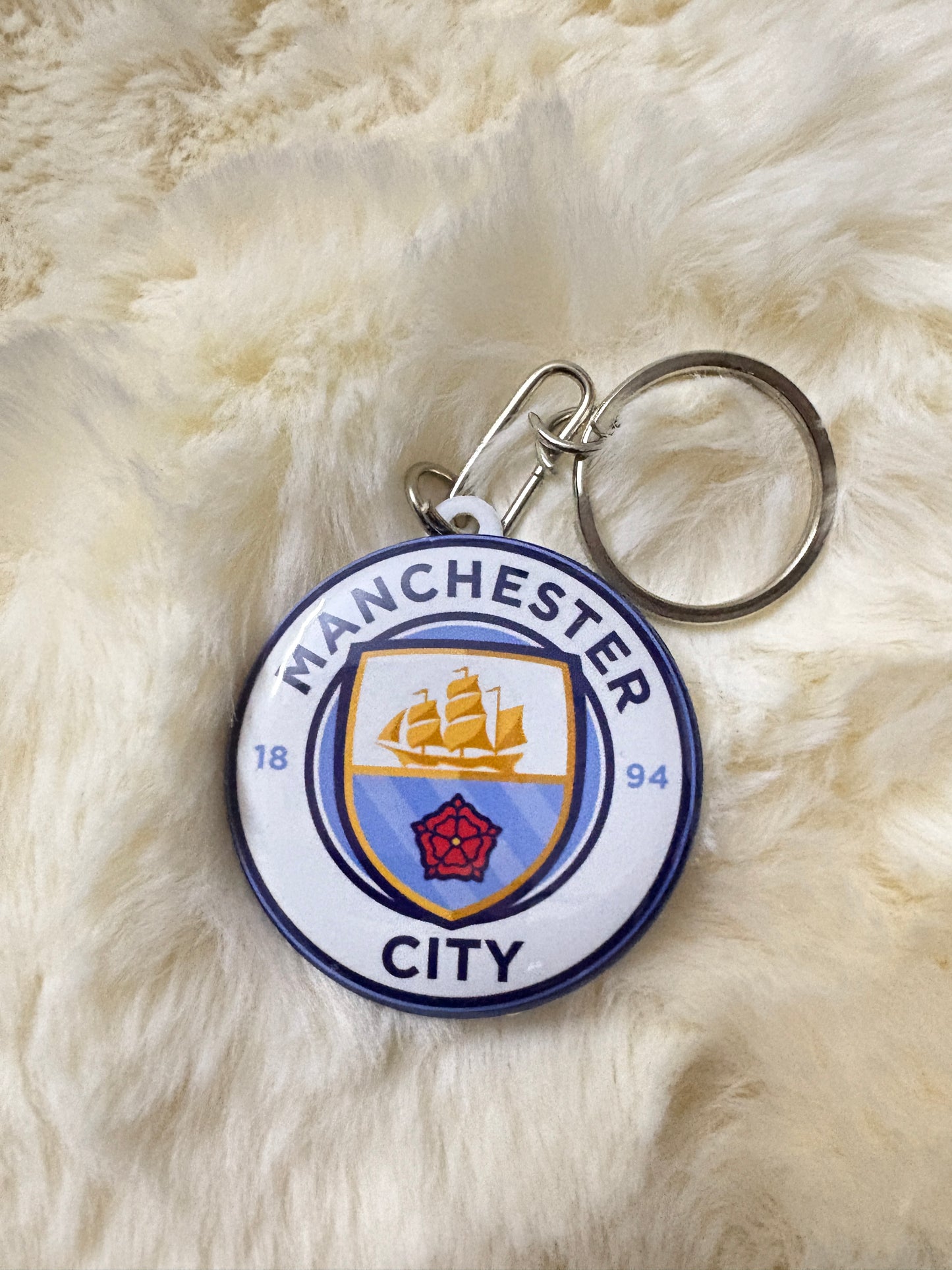 Manchester City Keychain – Classic Button (44mm)