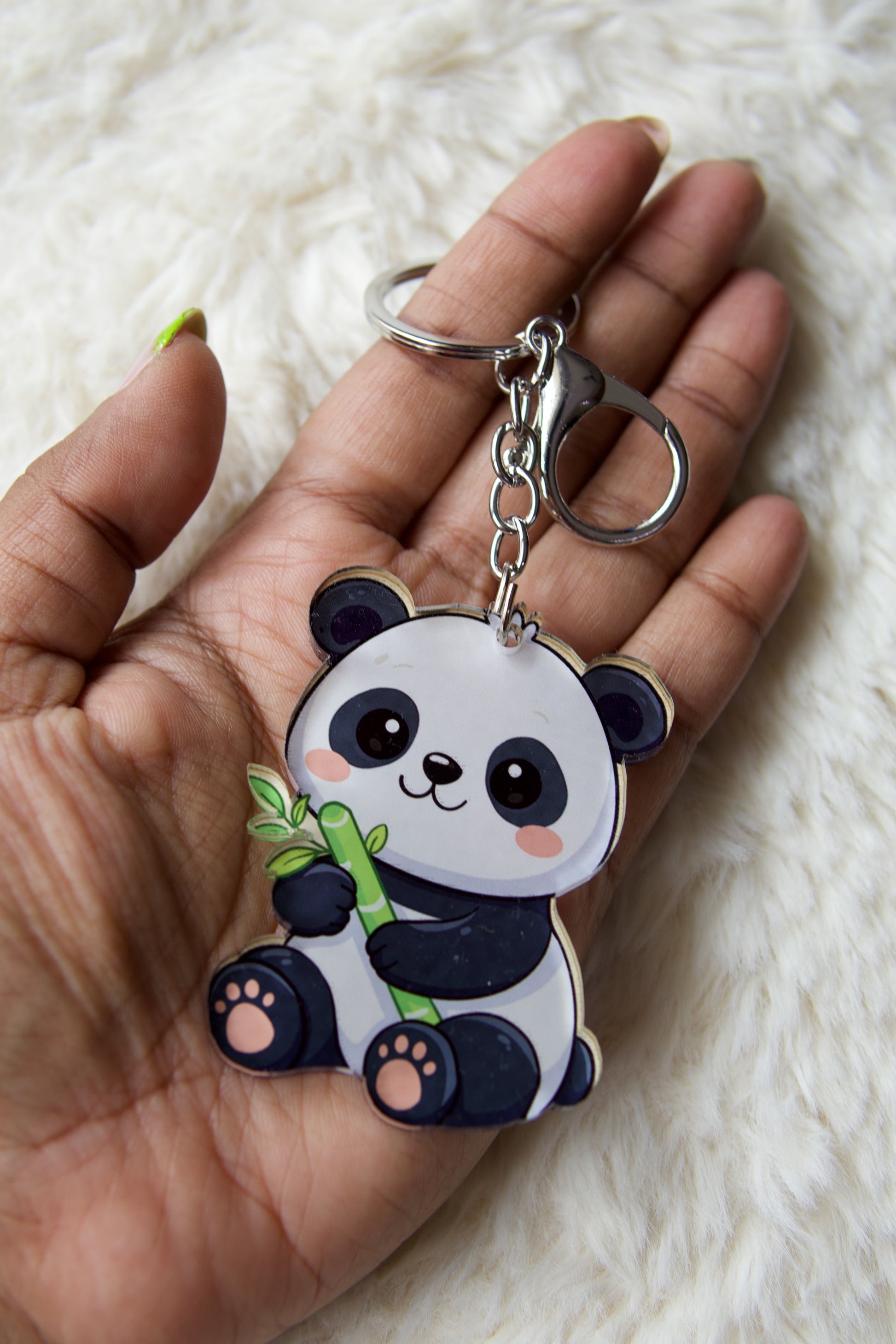 Panda Premium Acrylic Keychain