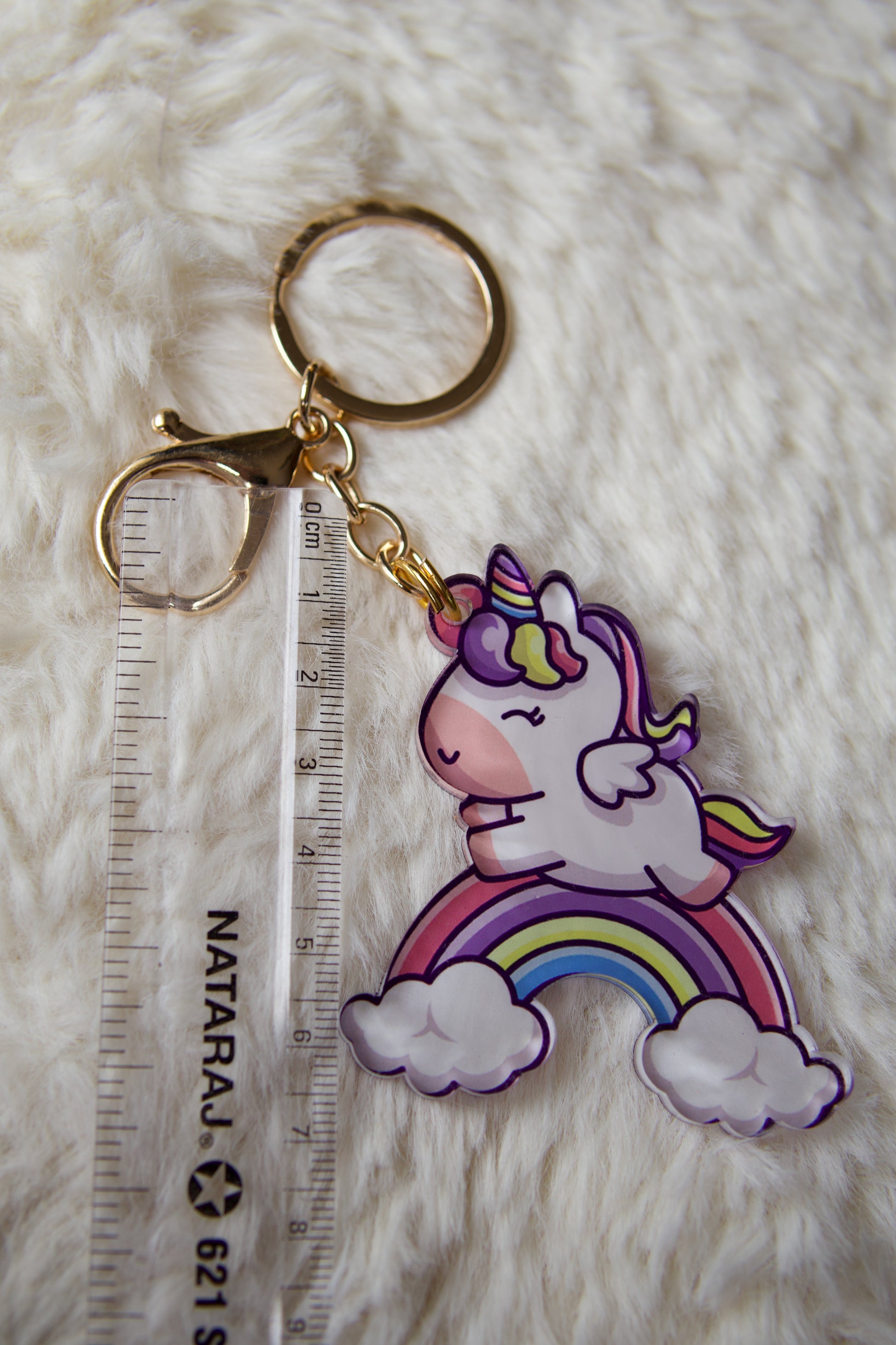 Unicorn Rainbow Premium Acrylic Keychain