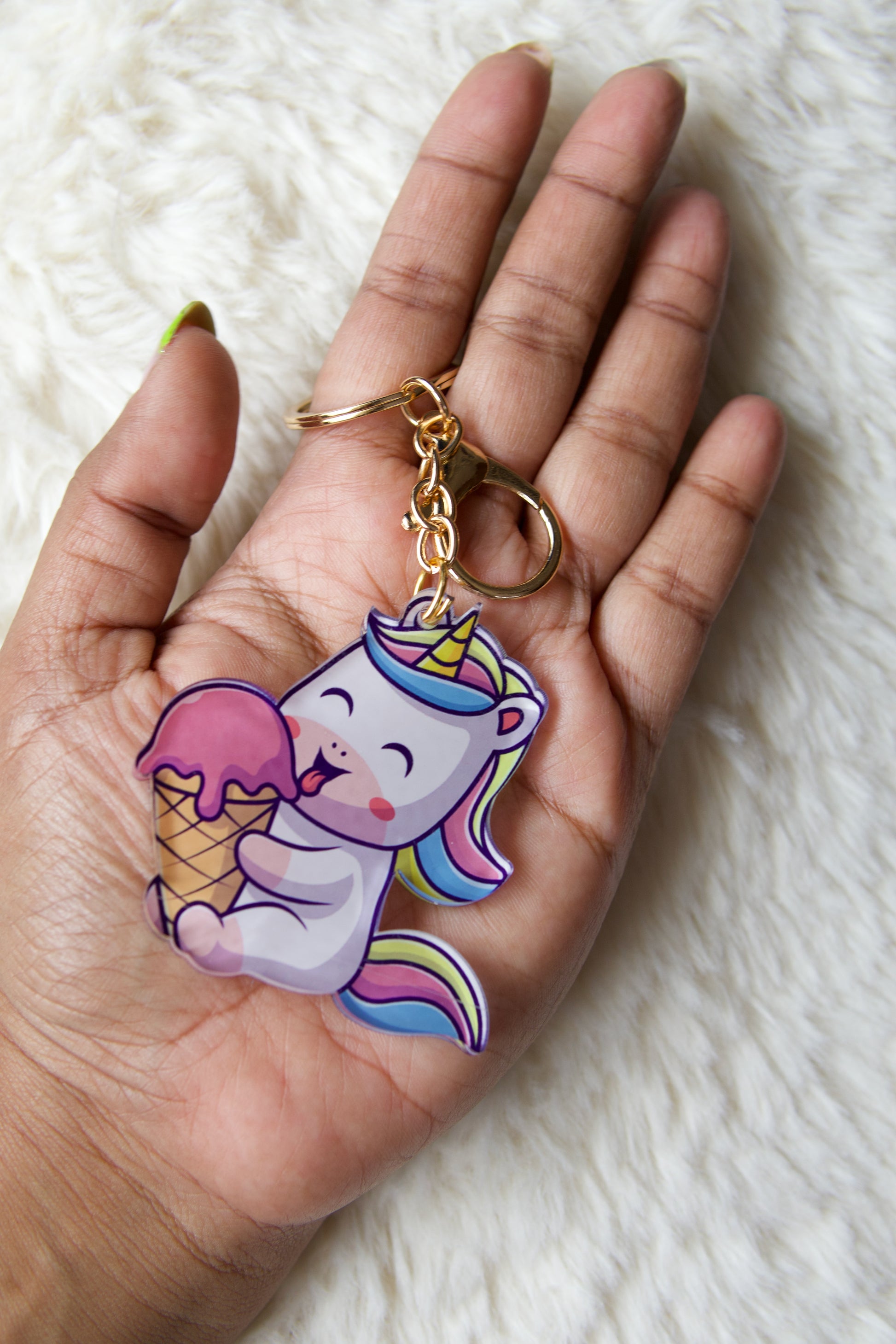 Unicorn Icecream Premium Acrylic Keychain